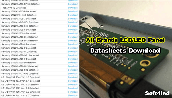 LCD/LED Panel Datasheet PDF