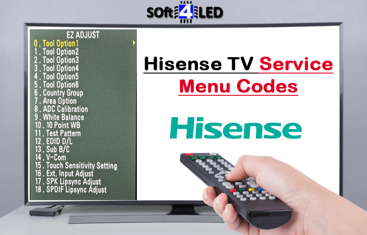 Hisense TV Service Menu Codes