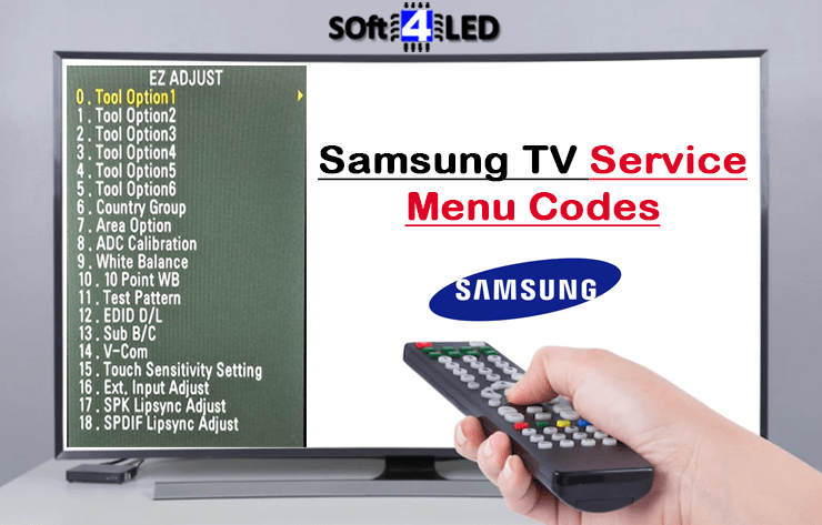 Samsung TV Service Menu Codes & Instructions