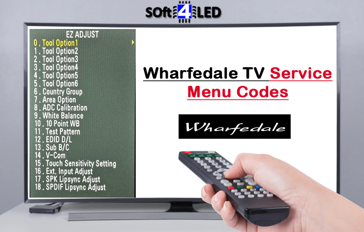 Wharfedale TV Service Menu Codes