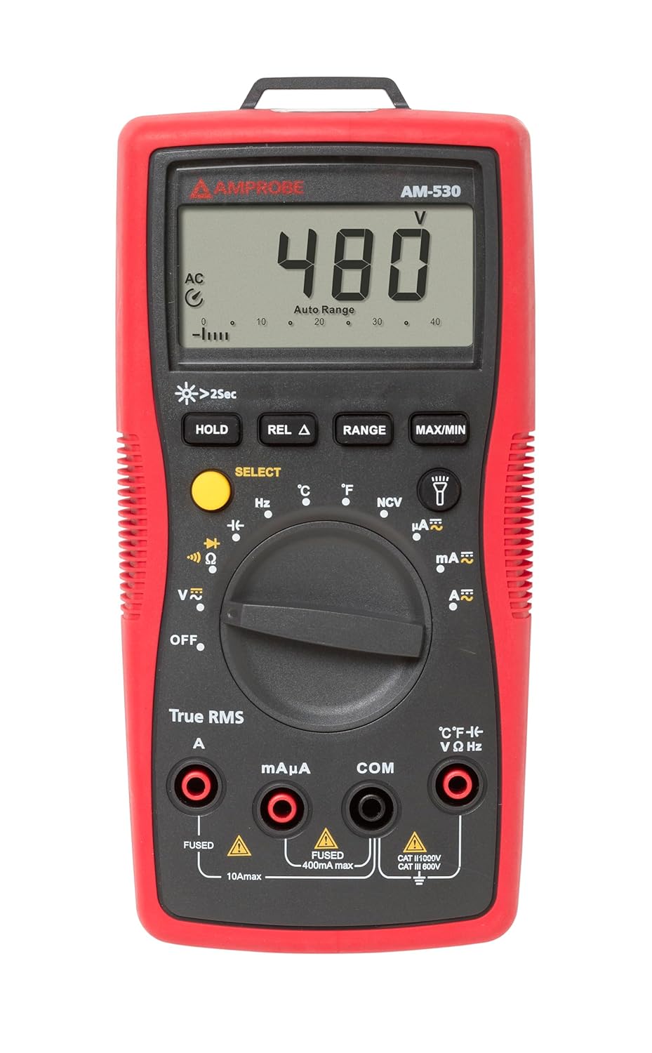 The Amprobe AM-530 True-RMS Electrical Contractor Multimeter