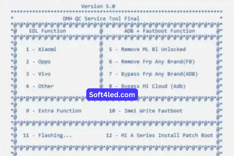 OMH QC Service Tool-V5.0