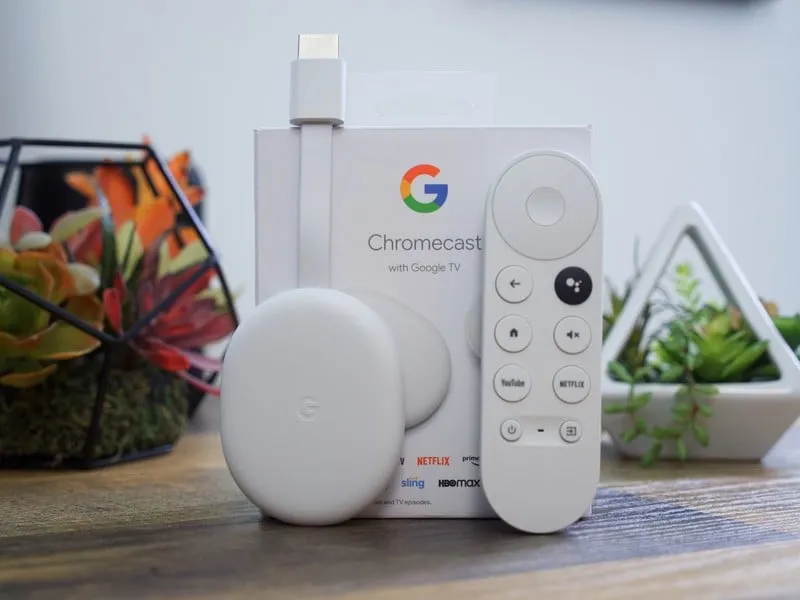 Chromecast with Google TV device and Voice Remote