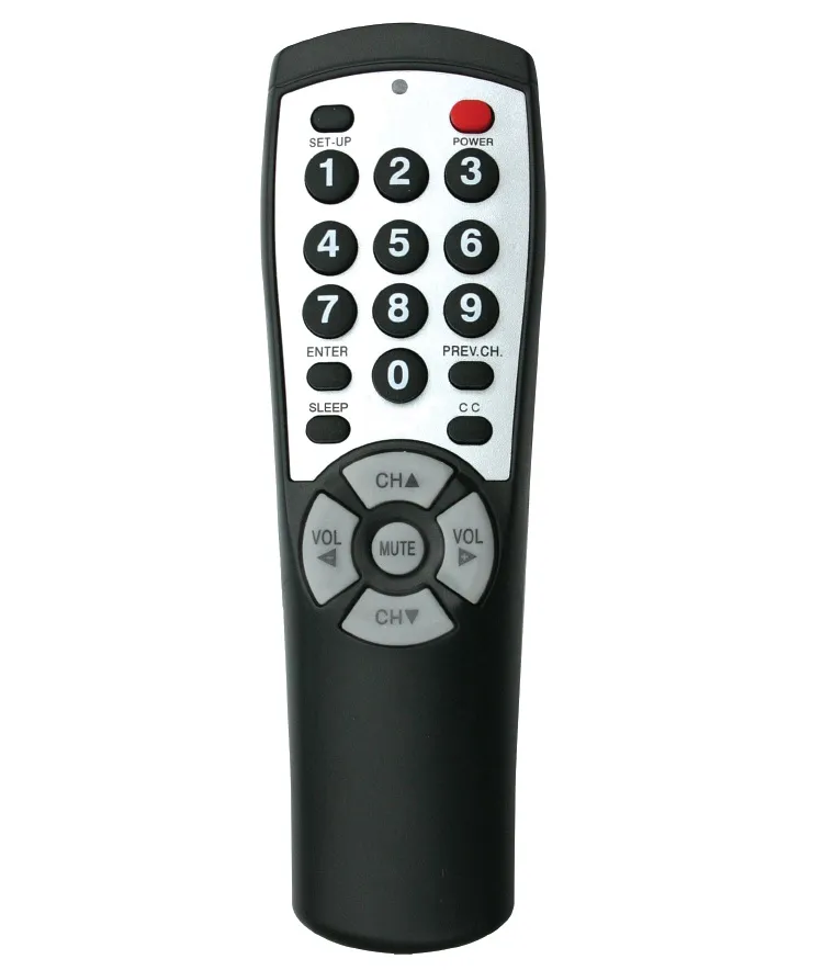 Labeled buttons on Brightstar universal remote