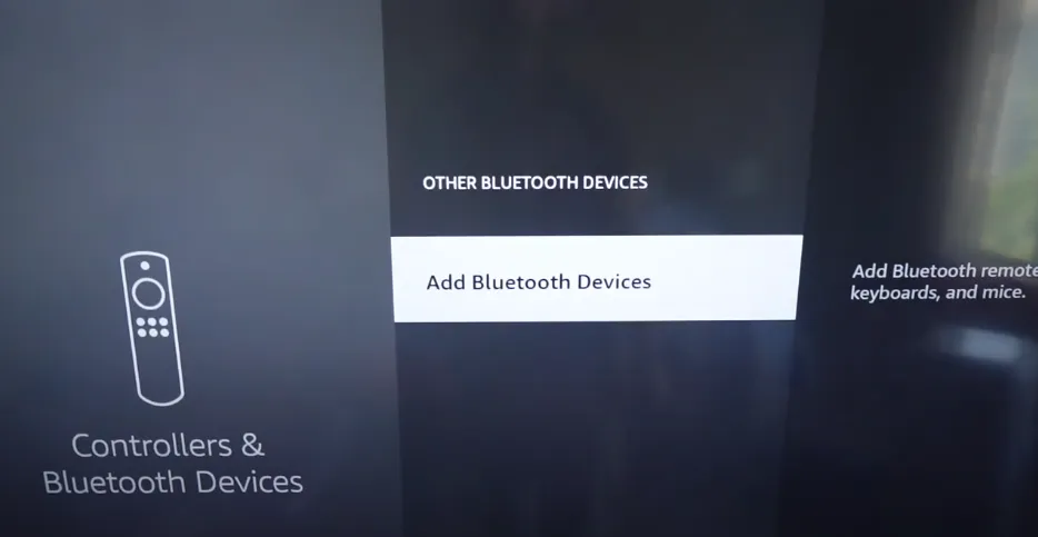 Insignia TV Bluetooth settings menu
