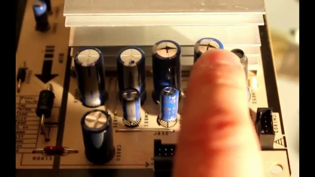 Checking TV power board capacitors