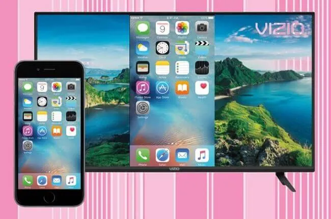 Smartphone casting to Vizio smart TV