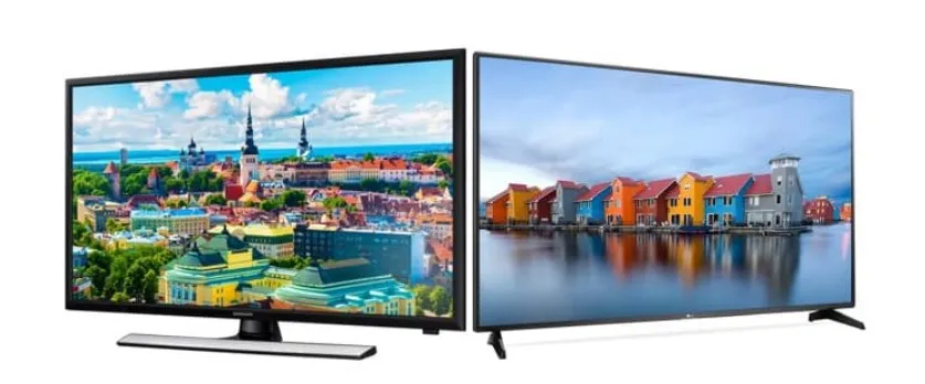 Side-by-side view of LED LCD TV and LCD TV