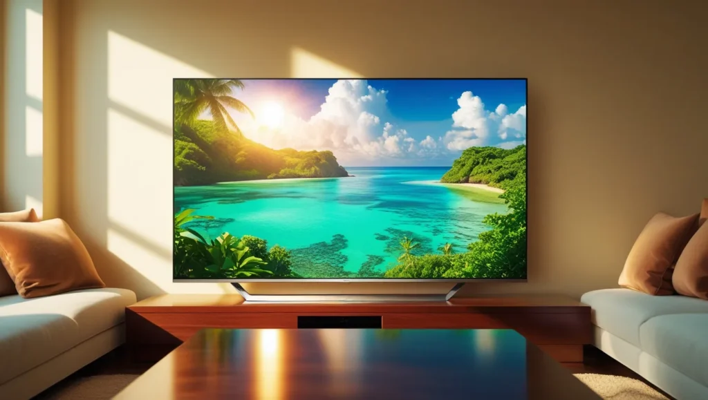 LG TV in a cozy living room