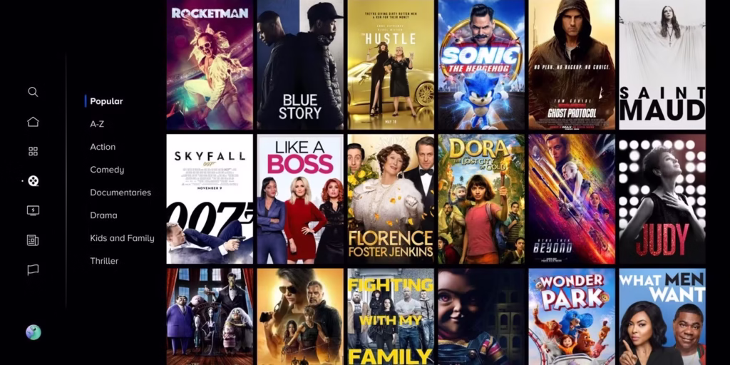 Collage of Paramount Plus shows and movies