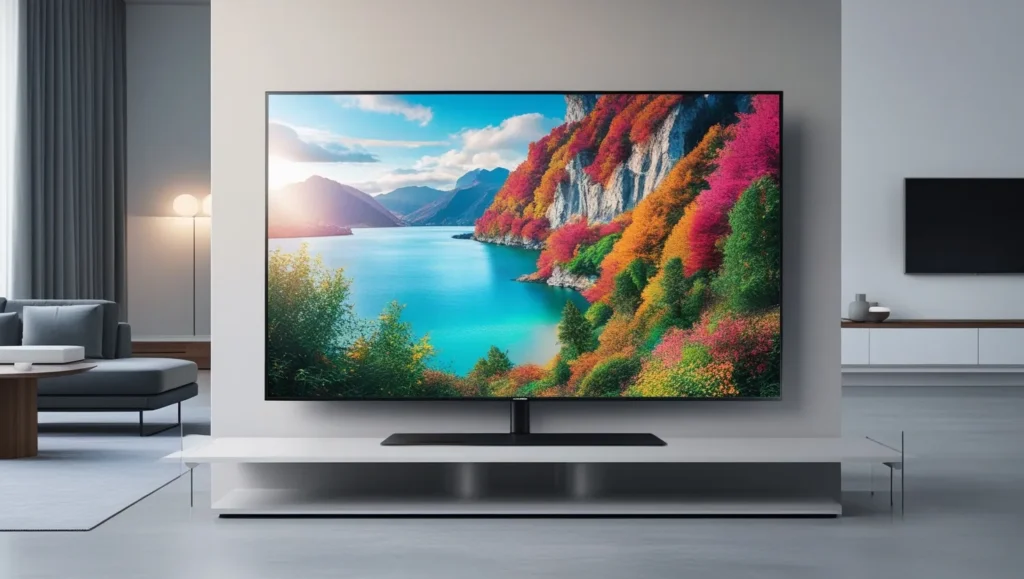 Samsung LED TV in a living room