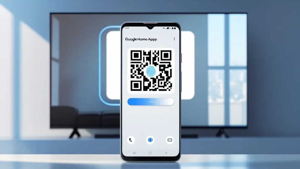 Using Google Home app to scan QR code for setup