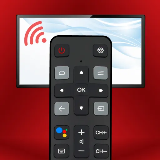 Smartphone app as TV remote for TCL TV.