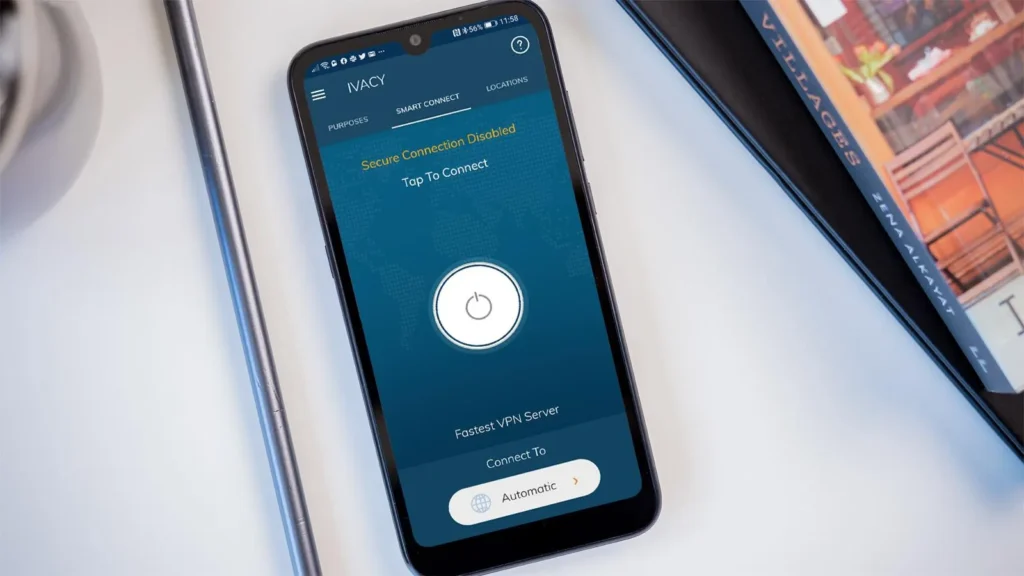 Smartphone with VPN disabled