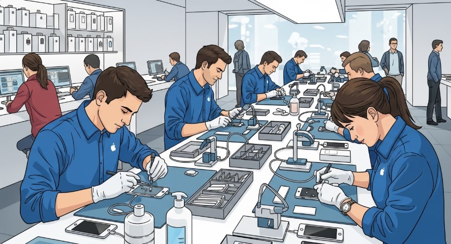 Apple Store repair counter