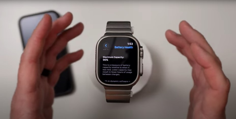 Apple Watch Series 5 Battery Health screen
