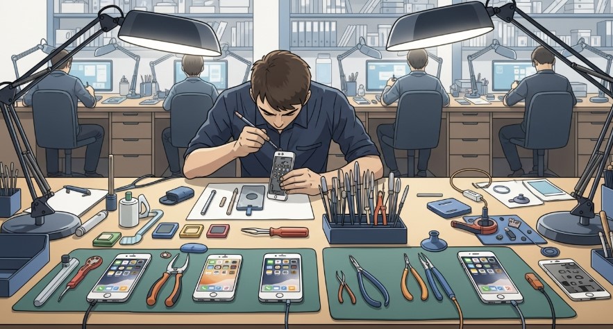 Third-party phone repair shop