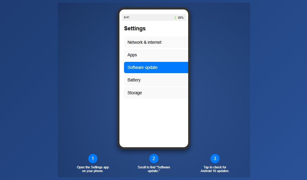 Steps to check Android 16 update on Vivo and iQOO phones