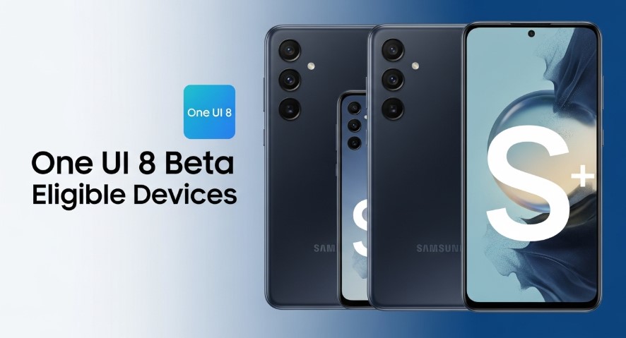 Infographic of Samsung Galaxy devices eligible for One UI 8 Beta